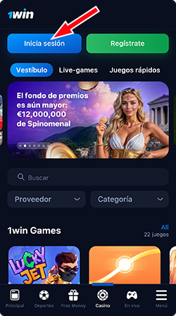 Iniciar sesión 1Win Venezuela